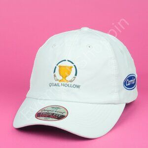 Quail Hollow Hat Mens One Size White Golf Presidents Cup Imperial Adjustable New